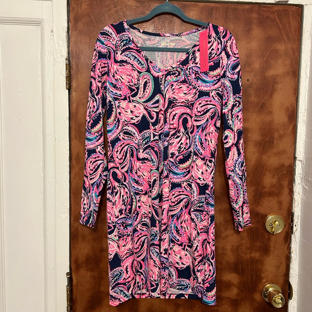 NWT Lilly Pulitzer Long Sleeve Etta Dress Size S